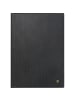 BRUNNEN Buchkalender 765 14,3x20,2cm 1 Tag/Seite Rindleder schwarz 2026