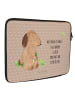 Mr. & Mrs. Panda Notebooktasche Hund Kleeblatt mit Spruch in Hundeglück