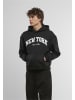 Mister Tee Mister Tee New York Collage Fluffy Hoody in black