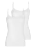 Nina von C. 2er Pack Damen Spaghettitop in weiss