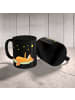 Mr. & Mrs. Panda Kaffeebecher Fuchs Sterne ohne Spruch in Schwarz