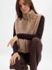 Marie Lund Weste in taupe - 0001