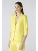 Oui Blazer Leinen-Baumwollpatch in yellow