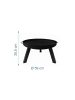 relaxdays Feuerschale in Schwarz - (B)64 x (H)36 x (T)64 cm