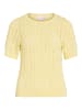 Vila Strickoberteil in Pastel Yellow