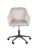 Beliani Bürostuhl VENICE in Beige/Schwarz - (W) 64 x (H) 89 x (L) 64 cm