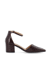 Bianco Pumps in BurgundyCrocoPatent