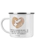 Mr. & Mrs. Panda Emaille Tasse 6. Hochzeitstag Zuckerhochzeit mi... in Transparent