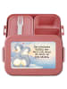 Mr. & Mrs. Panda Meal Prep Box Pinguine Kuscheln Design mit Spruch in Rot Pastell
