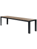 Beliani 3-tlg Gartentisch Set NARDO in Braun/Schwarz
