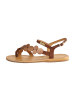 Les Tropéziennes par M Belarbi Flache Ledersandalen Holly Braun