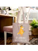 Mr. & Mrs. Panda Tote Bag Fuchs Blumen mit Spruch in Braun Pastell