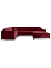 MF Design Monton Recamiere Rechts in Tawny Port -  (L) 180 x (B) 340 x (H) 93 cm
