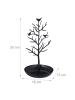 relaxdays Schmuckständer "Baum" in Schwarz