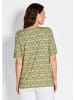 GOLDNER Printshirt Multicolor-Shirt mit Halbarm, Rundhalsausschnitt in grün / gelb / gemustert