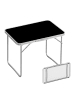 relaxdays 2 x Campingtisch in schwarz - (B)70 x (H)68,5 x (T)50 cm