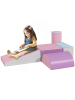 HOMCOM Bausteinset in Rosa 40,6L x 40,6B x 20,3H cm