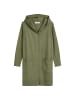 Marc O'Polo DENIM Long-Cardigan mit Kapuze relaxed in Medium Green Melange