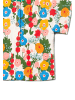 Little Green Radicals Kurzärmeliges Henley-Top in Bunt mit lockerer Passform