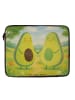 Mr. & Mrs. Panda Notebooktasche Avocado Pärchen Design ohne Spruch in Weiß