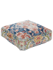 Beliani Bodenkissen OUED in Bunt/Blau/Grün - (W) 50 x (H) 20 x (L) 50 cm