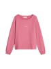 Marc O'Polo Sweatshirt relaxed garment-dyed in Berry Rose
