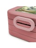 Mr. & Mrs. Panda Bentobox Koala Pommes Design mit Spruch in Rot Pastell