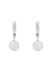 Amor Creolen Silber 925, rhodiniert in Silber