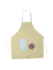 Mr. & Mrs. Panda Grillschürze Milch Keks ohne Spruch in Gelb Pastell