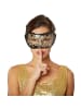 tectake Elegante Halbmaske in Einheitsgröße, schwarz