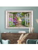 OnlyWow Leinwand Bilder Blumengarten