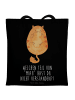 Mr. & Mrs. Panda uni tasche Katze Mittelfinger mit Spruch in Schwarz