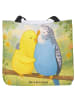 Mr. & Mrs. Panda Tasche Wellensittich Liebe Design ohne Spruch in Weiß