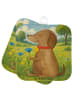 Mr. & Mrs. Panda Topflappen Hund Blume Design ohne Spruch in Weiß
