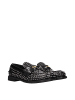Miu Miu Schwarz Leder Slip-On Loafer