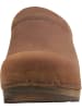 Sanita Comfortwear Clog "Wood-Chrissy Open" in Braun