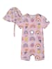 name it Set Spieler & Sonnenhut NBFVANDORA SUNSUIT in parfait pink