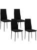 HOMCOM Essstuhl in Schwarz 54L x 41B x 97H cm