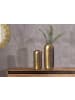 FineBuy Blumentopf in Gold / Aluminium / 16x16x40