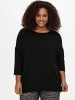 ONLY Carmakoma Curvy 3/4 Arm Shirt Plus Size Longsleeve Dünn CARLAMOUR in Schwarz