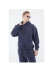 Megaman Oversize Fit Basic Hoodie in Blau-Smoke