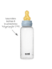 BIBS PP-Flasche Baby Bottle Round 270 ml in blau