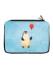 Mr. & Mrs. Panda Federtasche Pinguin Luftballon ohne Spruch in Eisblau