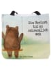 Mr. & Mrs. Panda Tasche Bär Schaukel Design mit Spruch in Weiß