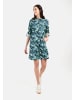 Camel Active Schlupfkleid mit langen Krempelärmeln in Blau-Grün