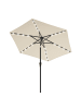SONGMICS Sonnenschirm Sheld in Beige - (H)241 x Ø270 cm