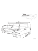 Beliani Ecksofa OLLSTA in Schwarz/Braun - (W) 258 x (H) 88 x (L) 147 cm