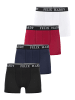 Felix Hardy Boxershorts in Schwarz-Navy-Rot-Weiß