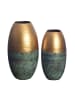 FineBuy Vase in Gold / Aluminium / 25x25x47