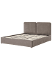 Beliani Doppelbett ARBOIS in Beige/Schwarz - (W) 188 x (H) 105 x (L) 216 cm